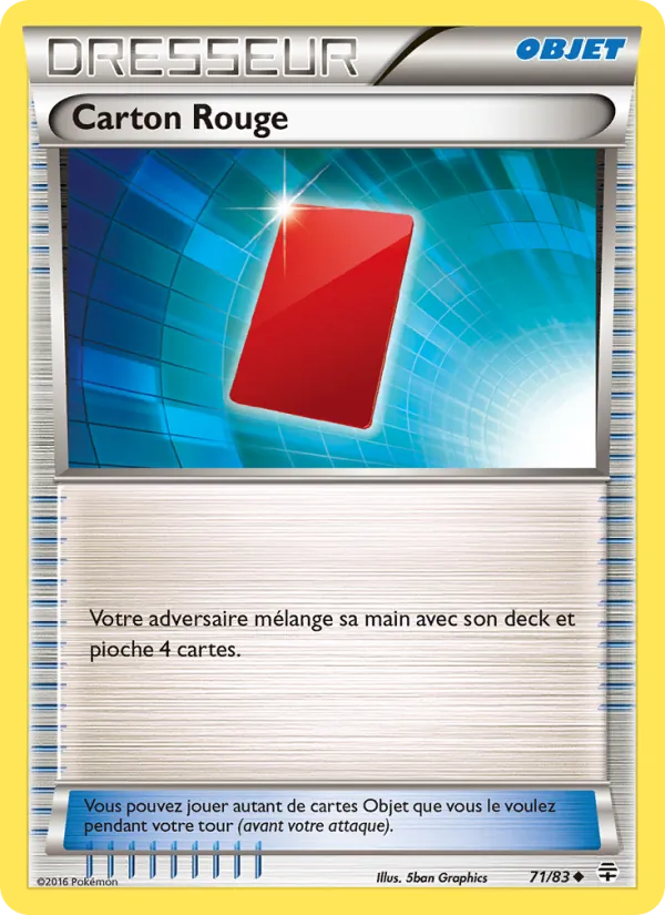 Carte Pokémon Carton Rouge de l'extension Générations