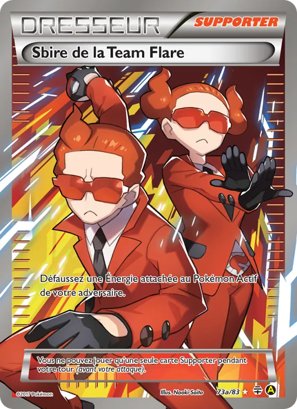 Carte Pokémon Sbire de la Team Flare de l'extension Générations