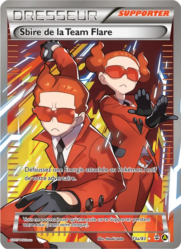 Carte Pokémon Sbire de la Team Flare de l'extension Générations