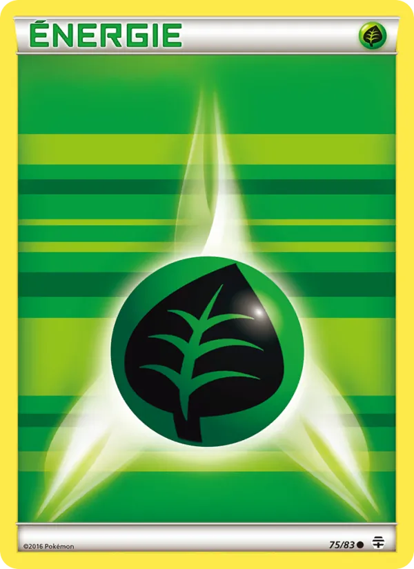 Carte Pokémon Énergie Grass de base de l'extension Générations