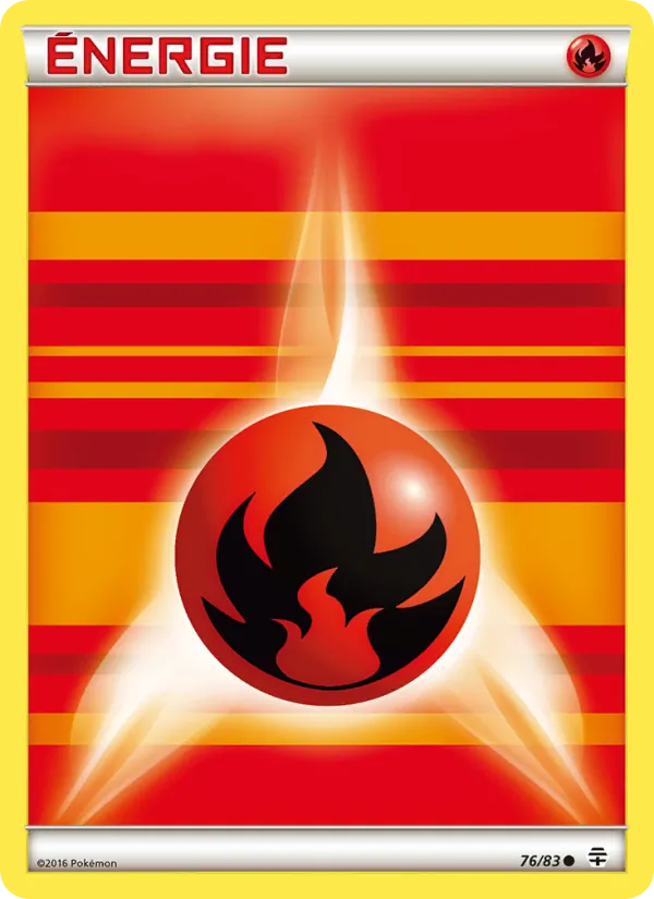 Carte Pokémon Énergie Fire de base de l'extension Générations