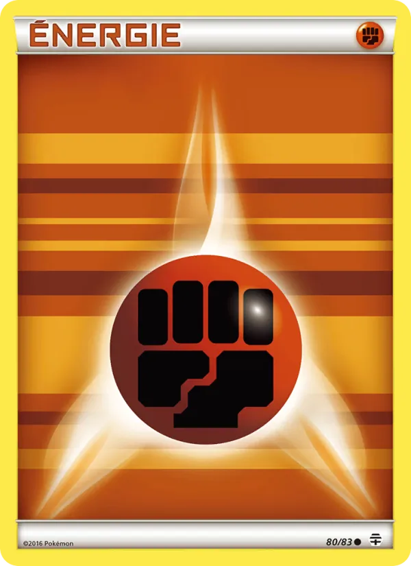 Carte Pokémon Énergie Fighting de base de l'extension Générations