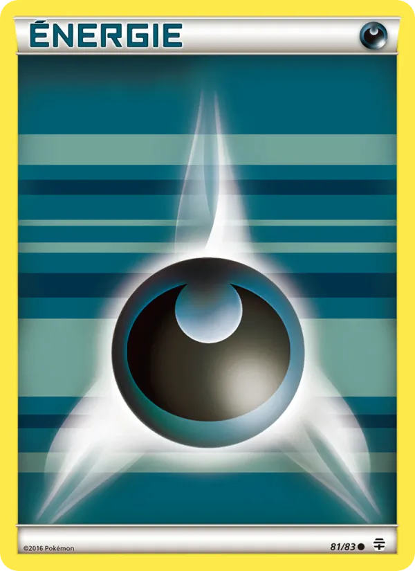 Carte Pokémon Énergie Darkness de base de l'extension Générations
