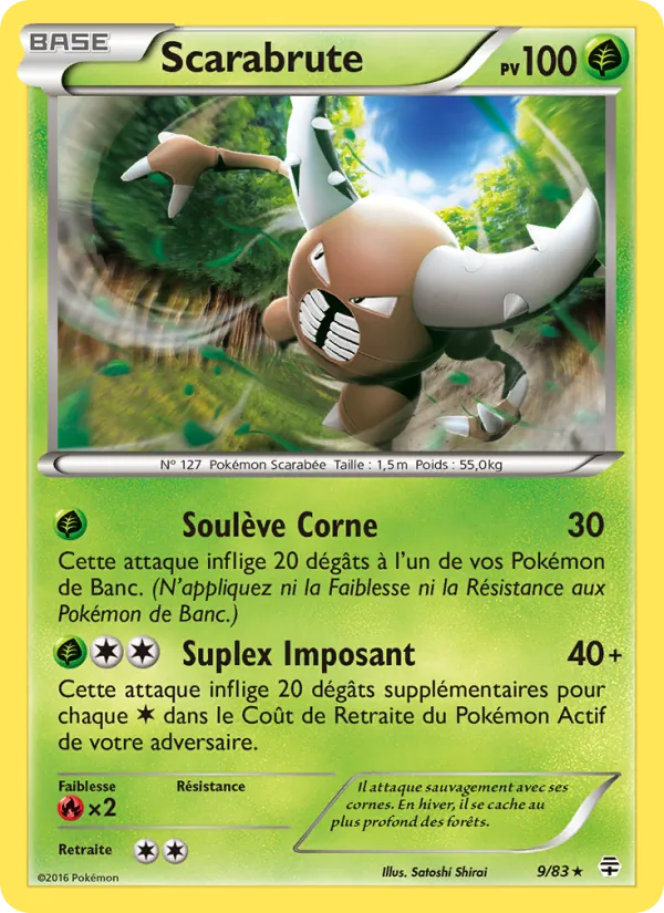 Carte Pokémon Scarabrute de l'extension Générations