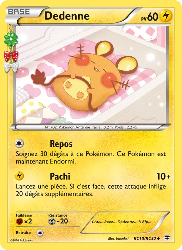 Carte Pokémon Dedenne de l'extension Générations