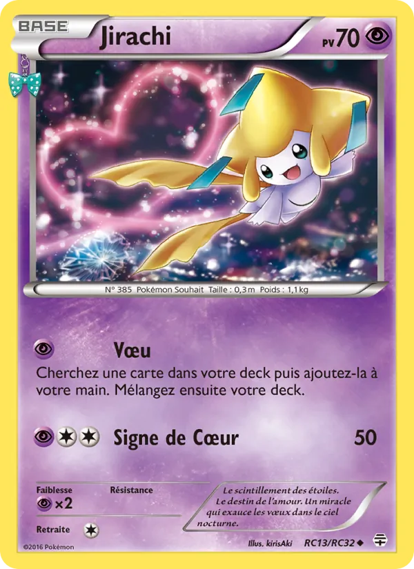 Carte Pokémon Jirachi de l'extension Générations