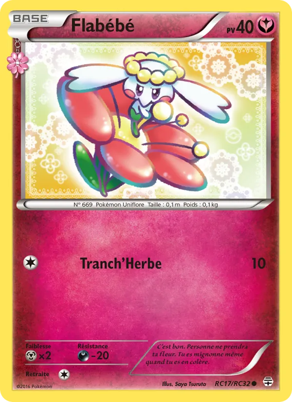 Carte Pokémon Flabébé de l'extension Générations