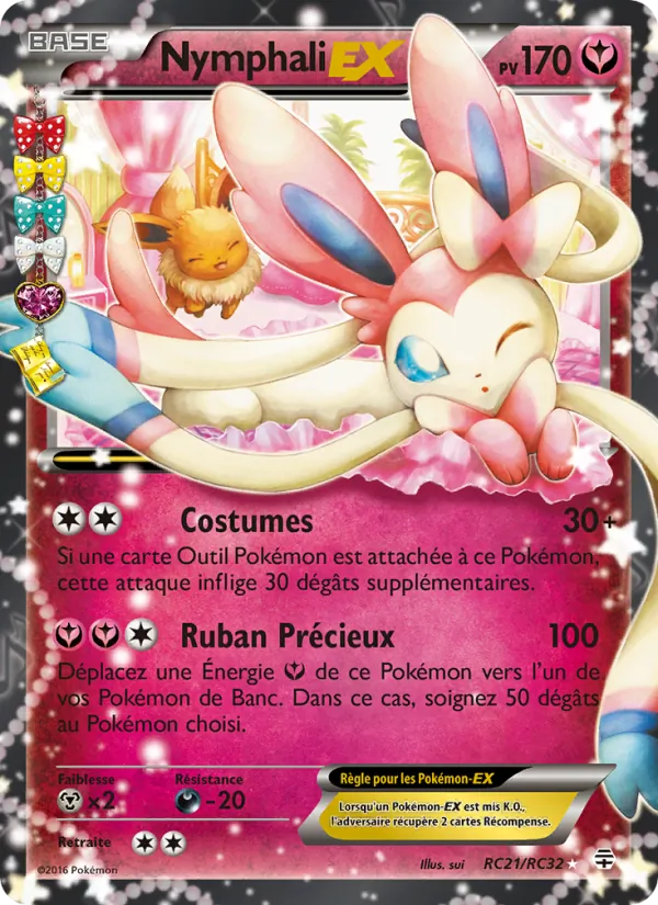 Carte Pokémon Nymphali-EX de l'extension Générations