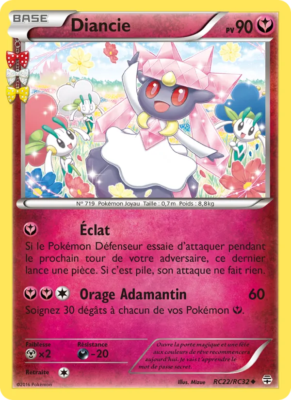 Carte Pokémon Diancie de l'extension Générations