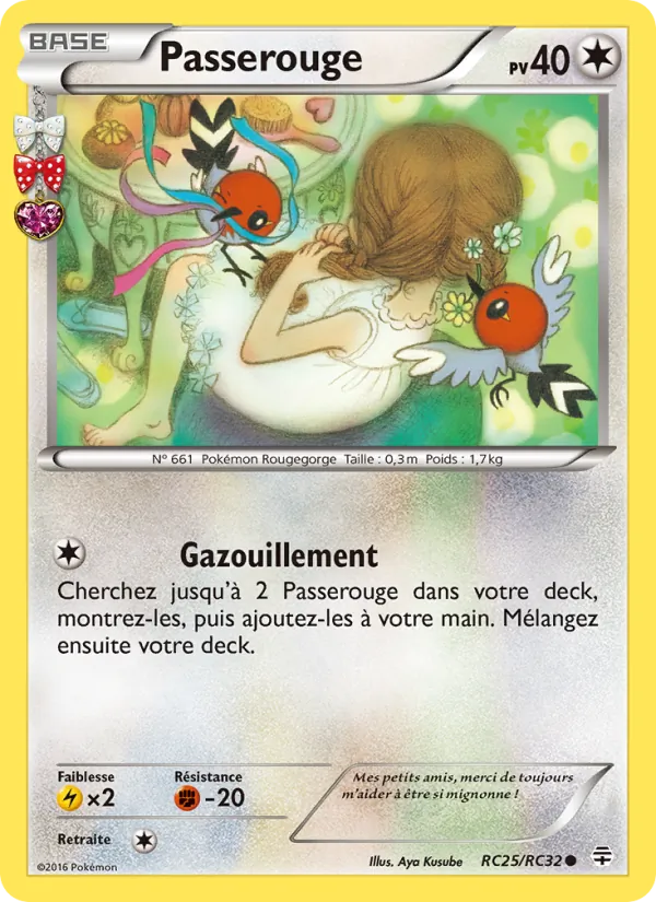 Carte Pokémon Passerouge de l'extension Générations