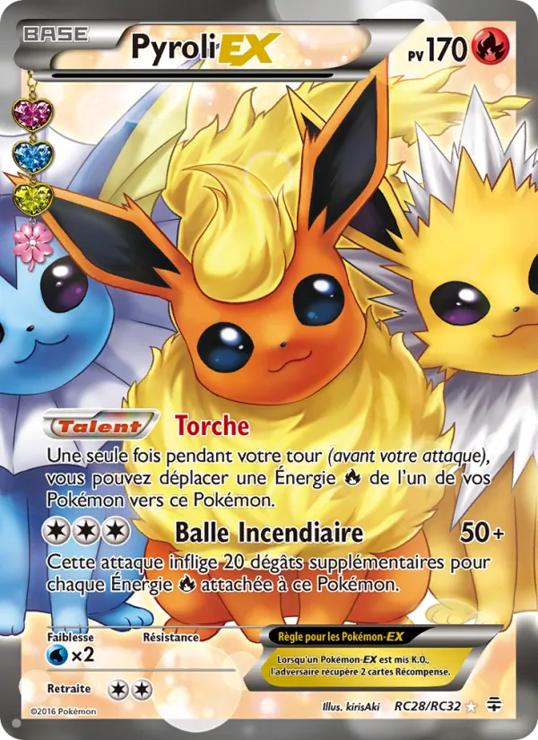 Carte Pokémon Pyroli-EX de l'extension Générations