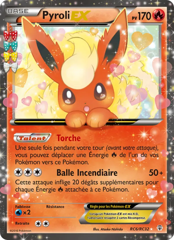 Carte Pokémon Pyroli-EX de l'extension Générations