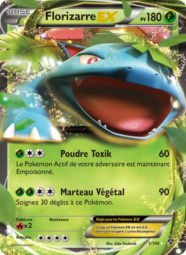 Carte Pokémon Florizarre EX de l'extension XY
