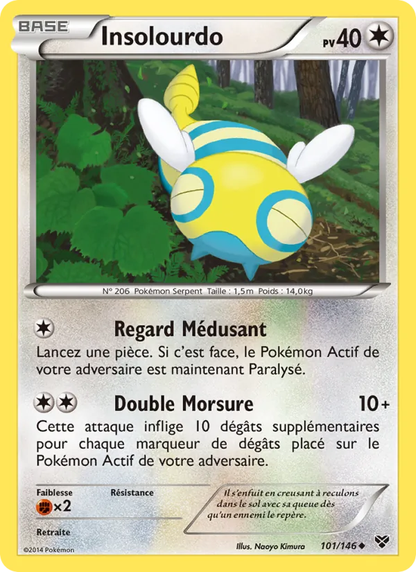 Carte Pokémon Insolourdo de l'extension XY