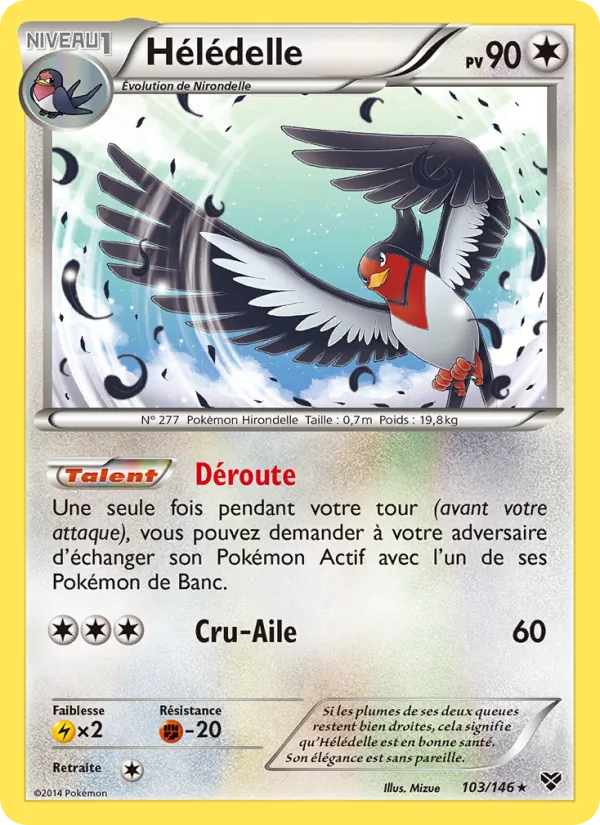 Carte Pokémon Hélédelle de l'extension XY