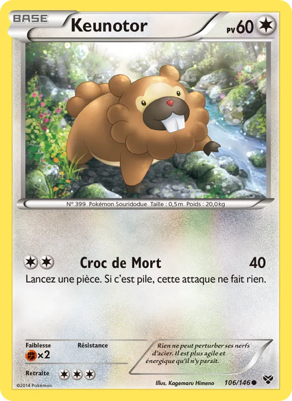 Carte Pokémon Keunotor de l'extension XY