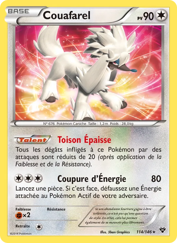 Carte Pokémon Couafarel de l'extension XY