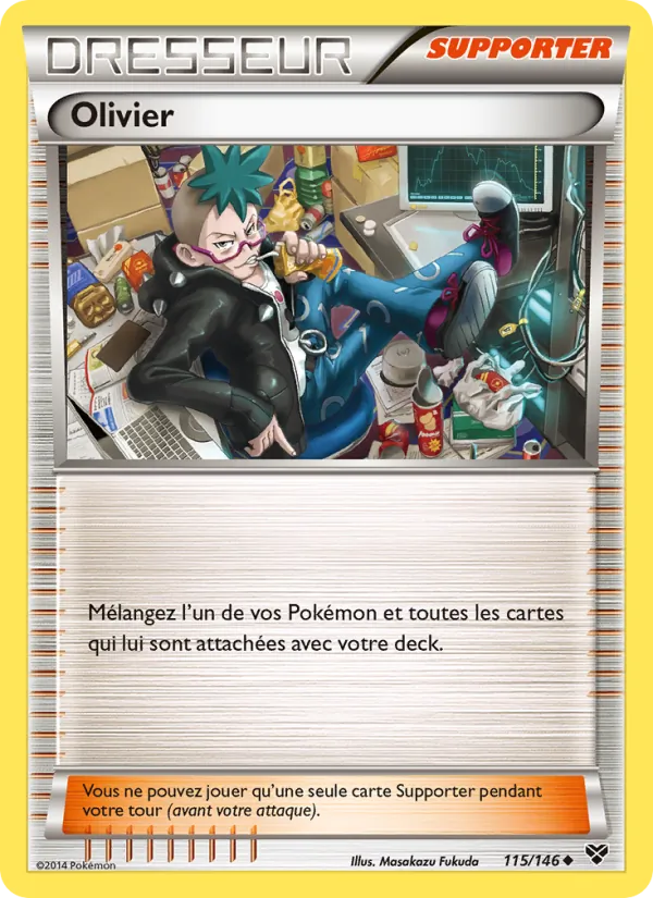 Carte Pokémon Olivier de l'extension XY