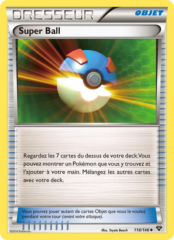 Carte Pokémon Super Ball de l'extension XY