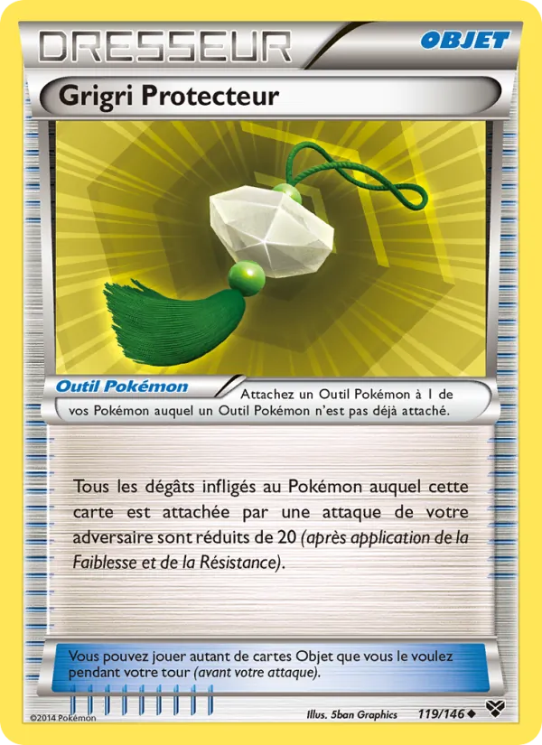 Carte Pokémon Grigri Protecteur de l'extension XY