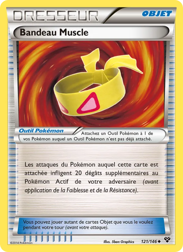 Carte Pokémon Bandeau Muscle de l'extension XY