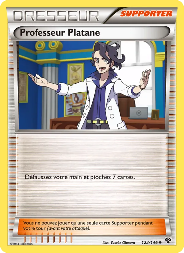 Carte Pokémon Professeur Platane de l'extension XY