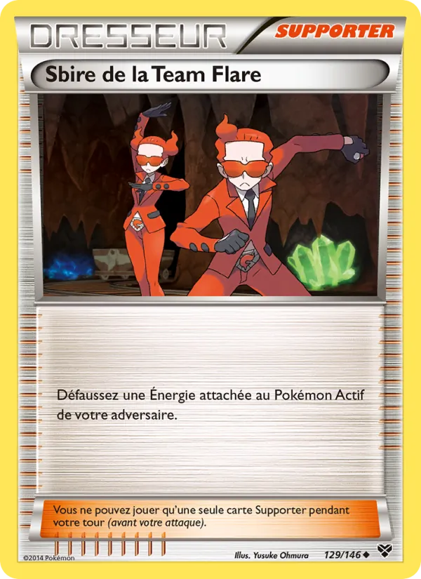 Carte Pokémon Sbire de la Team Flare de l'extension XY
