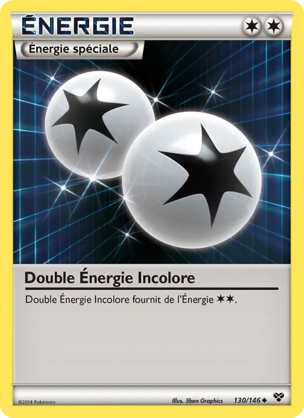 Carte Pokémon Double Énergie Incolore de l'extension XY