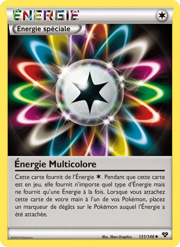Carte Pokémon Énergie Multicolore de l'extension XY