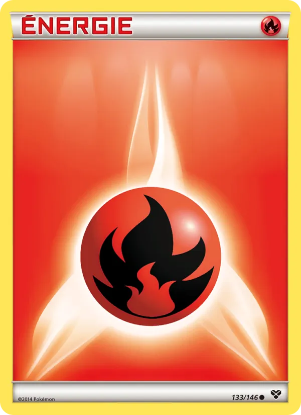 Carte Pokémon Énergie Feu de l'extension XY
