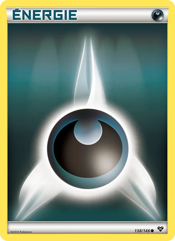 Carte Pokémon Énergie Obscurité de l'extension XY