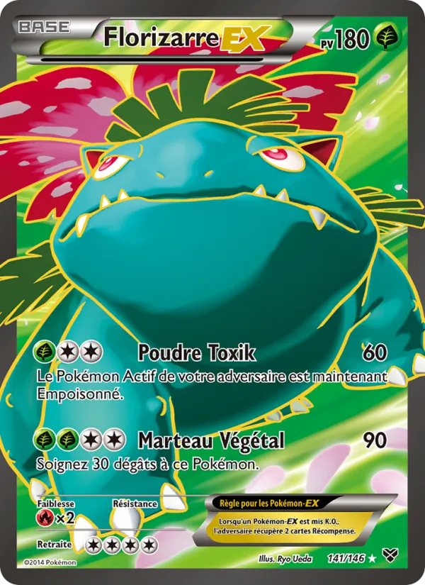 Carte Pokémon Florizarre EX de l'extension XY