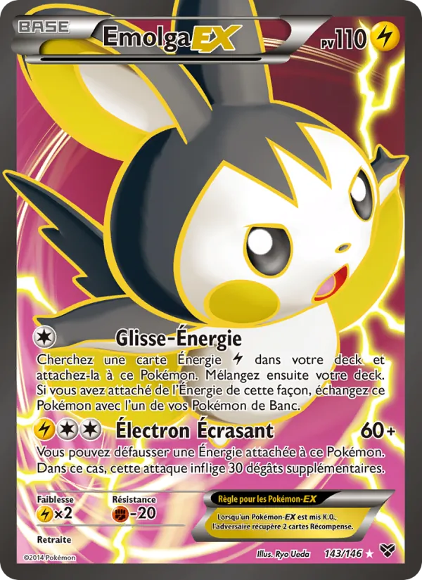 Carte Pokémon Emolga EX de l'extension XY