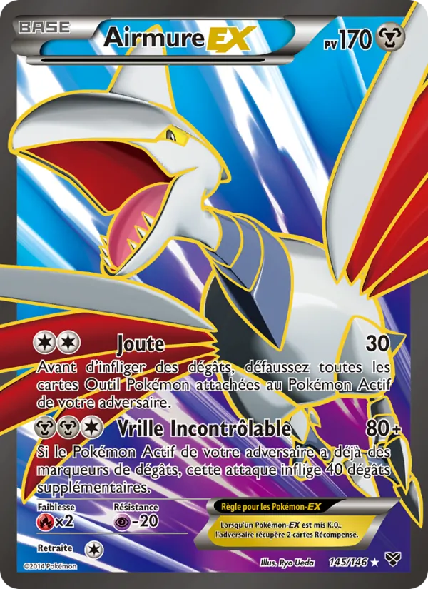 Carte Pokémon Airmure EX de l'extension XY