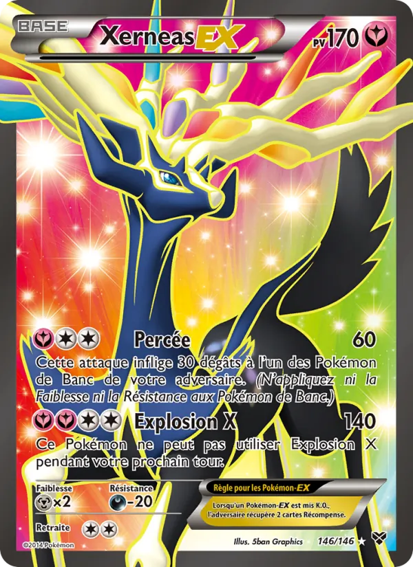 Carte Pokémon Xerneas EX de l'extension XY