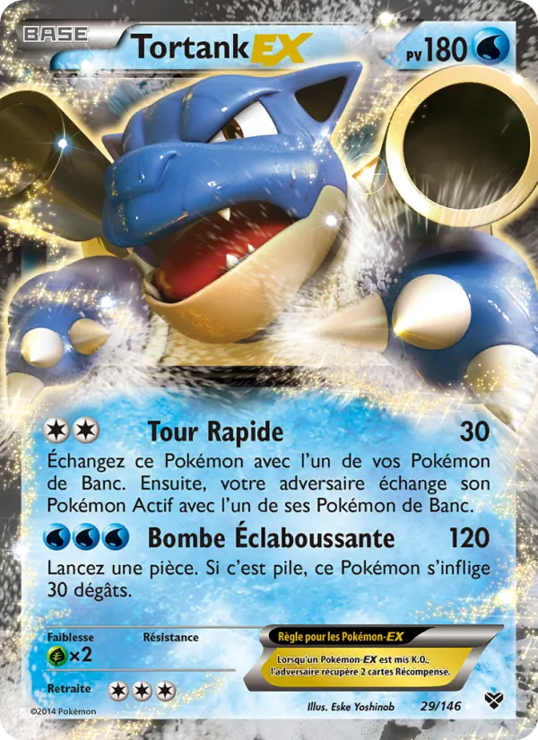 Carte Pokémon Tortank EX de l'extension XY
