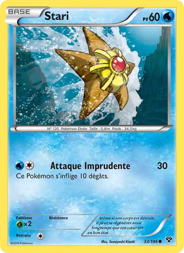 Carte Pokémon Stari de l'extension XY
