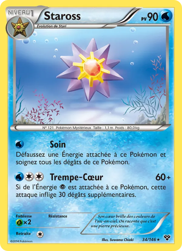 Carte Pokémon Staross de l'extension XY