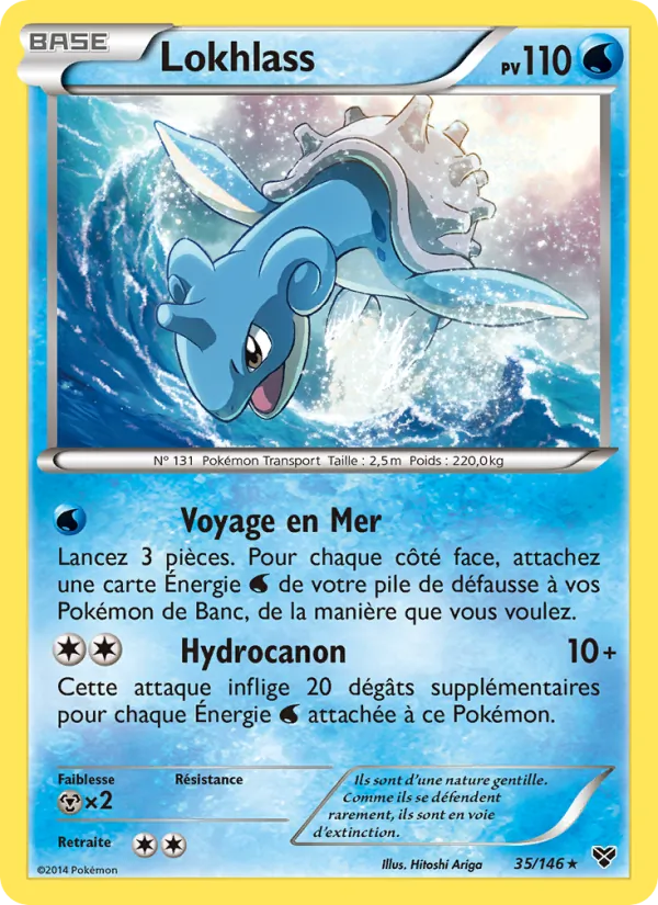Carte Pokémon Lokhlass de l'extension XY