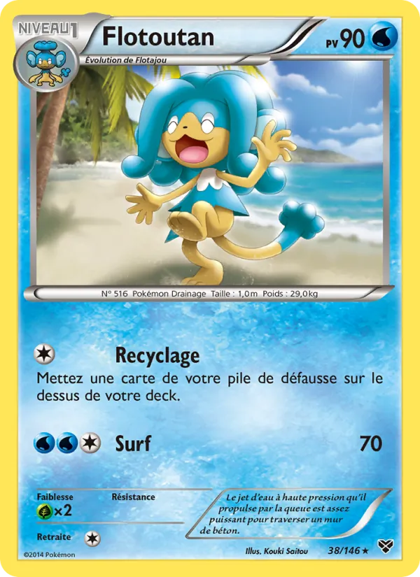 Carte Pokémon Flotoutan de l'extension XY