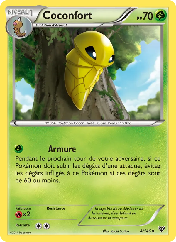 Carte Pokémon Coconfort de l'extension XY