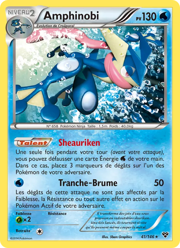 Carte Pokémon Amphinobi de l'extension XY
