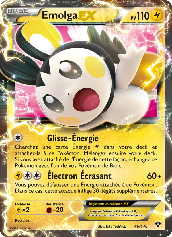 Carte Pokémon Emolga EX de l'extension XY