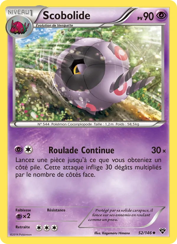 Carte Pokémon Scobolide de l'extension XY