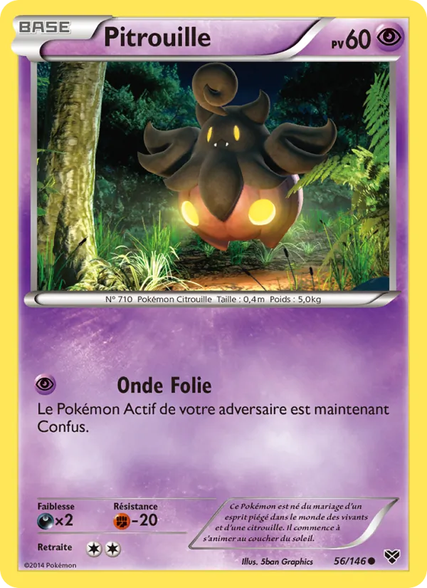 Carte Pokémon Pitrouille de l'extension XY