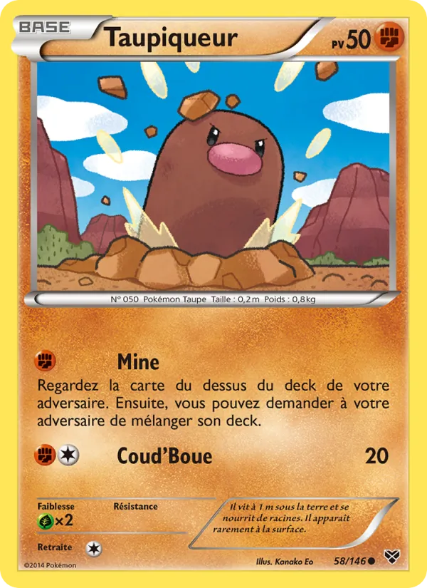 Carte Pokémon Taupiqueur de l'extension XY
