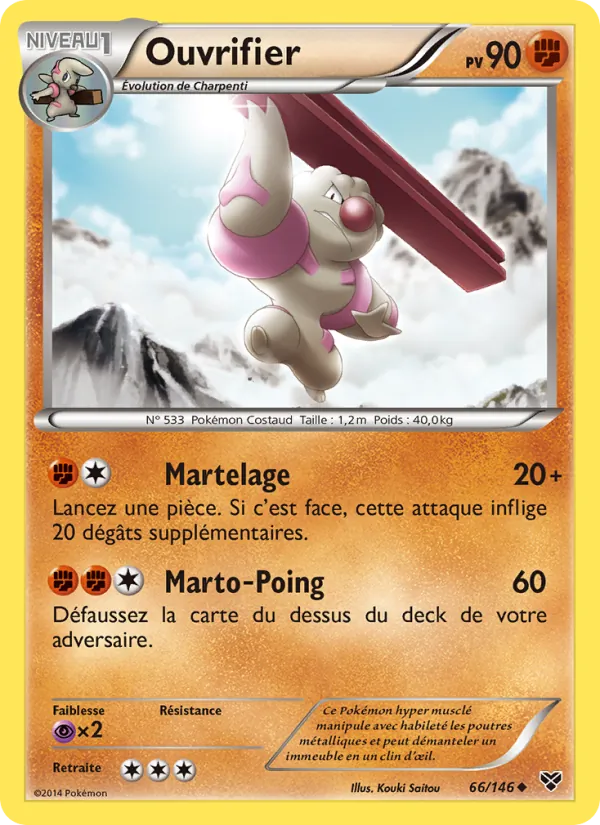 Carte Pokémon Ouvrifier de l'extension XY