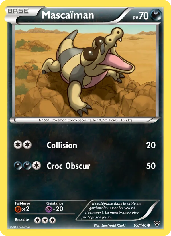 Carte Pokémon Mascaïman de l'extension XY