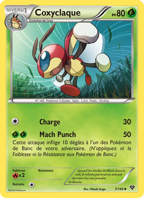 Carte Pokémon Coxyclaque de l'extension XY
