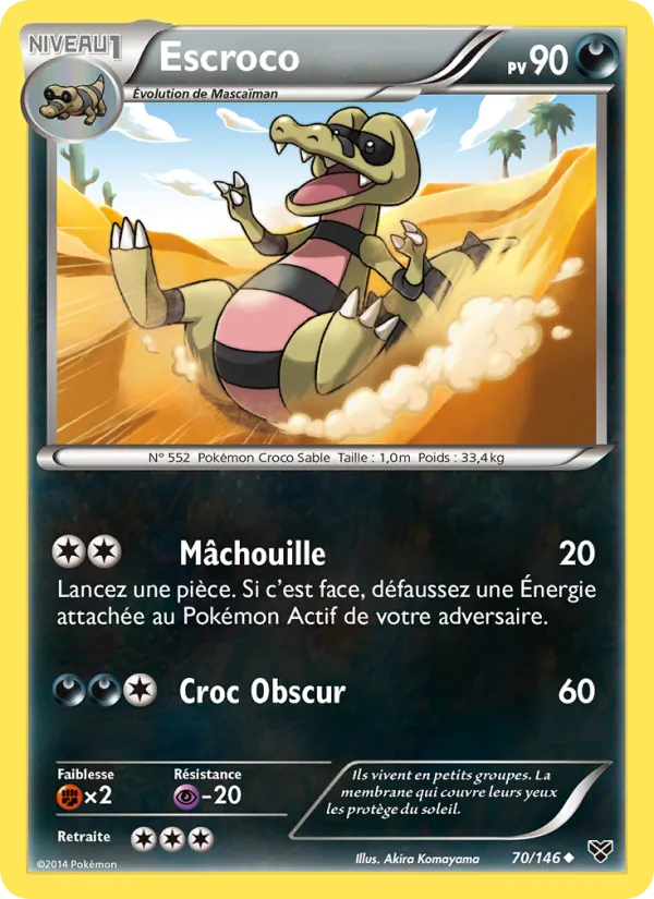 Carte Pokémon Escroco de l'extension XY
